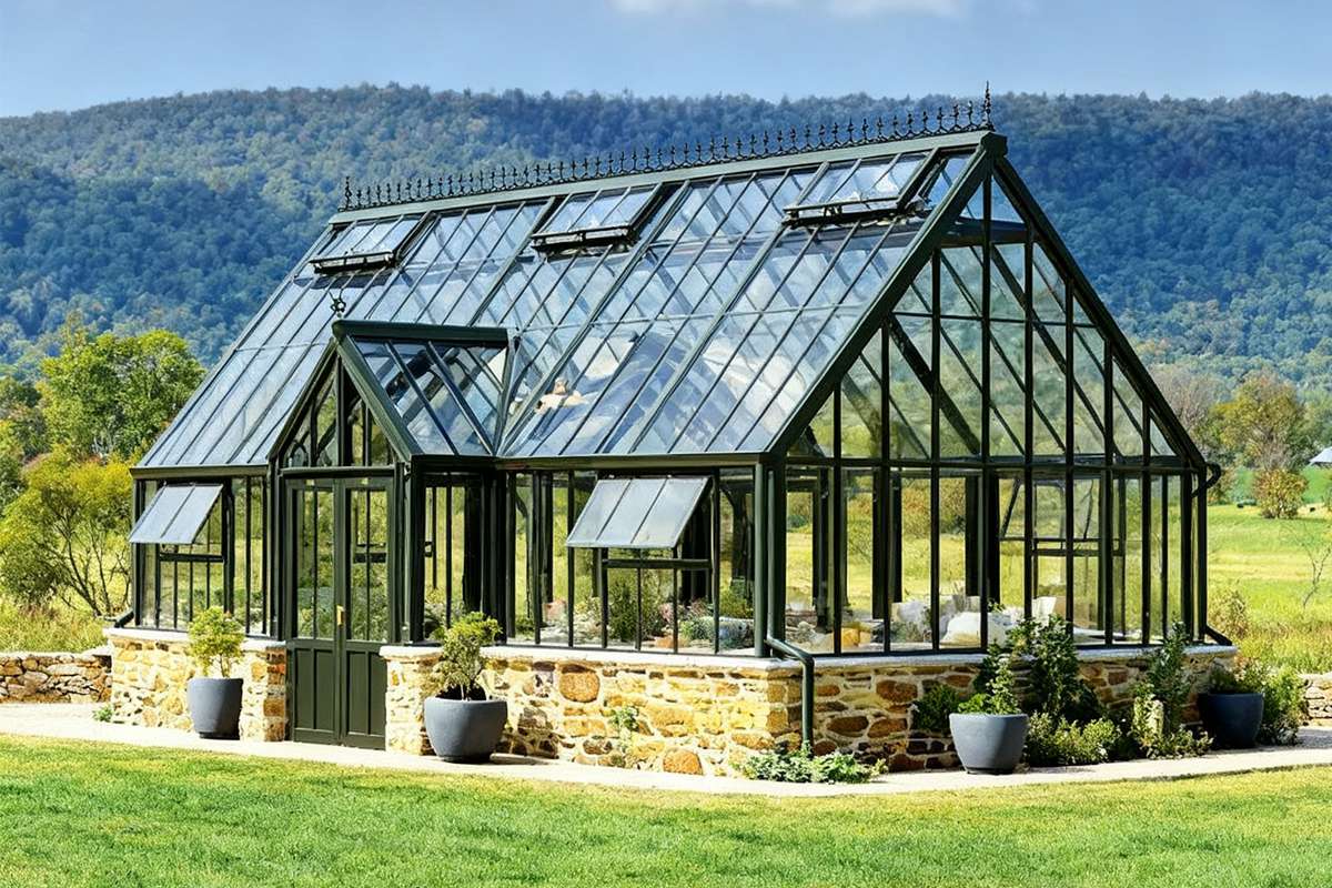 High Quality Glass Greenhouse For Garden Ysgh 197